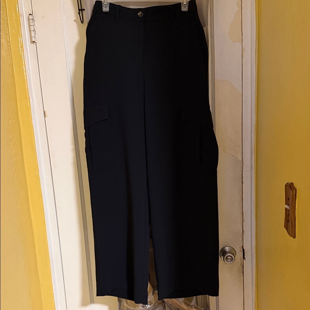Wilfred Black Wide-Leg Pants